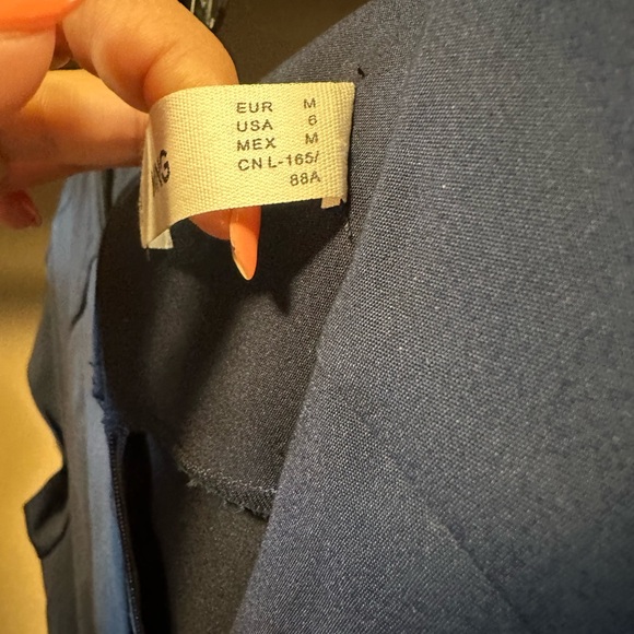 Mango Blue Office Dress - Picture 3 of 4